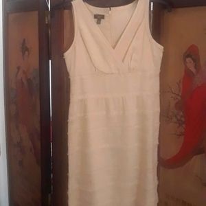 Tiered Linen dress by talbots, size 2 petite